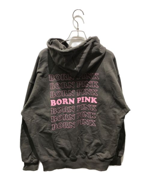 BORN PINK（ボーンピンク）BORN PINK (ボーンピンク) BLACK PINK (ブラックピンク) TOUR HOODIE　BORN PINK　BLACK PINK ブラウン サイズ:Mの古着・服飾アイテム