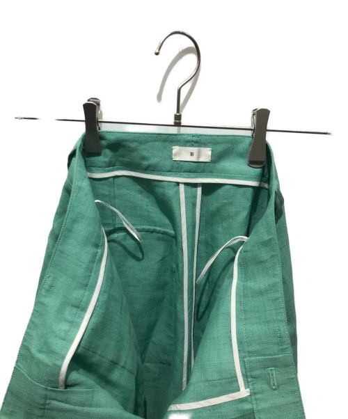 TOMORROWLAND .B（トゥモローランド ビー）TOMORROWLAND .B (トゥモローランド ビー) ドローストリングベイカーパンツ グリーン サイズ:34の古着・服飾アイテム