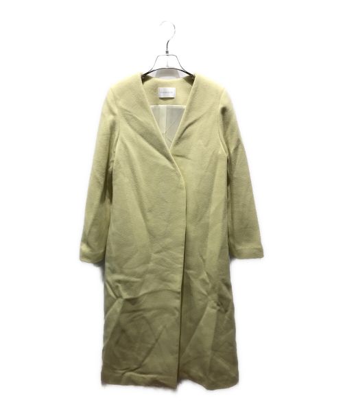 Pinky & Dianne（ピンキーアンドダイアン）Pinky & Dianne (ピンキーアンドダイアン) バックベルト配色コート Pinky & Dianne イエロー サイズ:38の古着・服飾アイテム