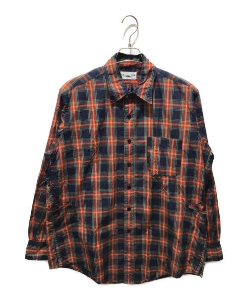 SASSAFRAS（ササフラス）SASSAFRAS (ササフラス) WHEEL BARROW SHIRT レッド サイズ:Lの古着・服飾アイテム