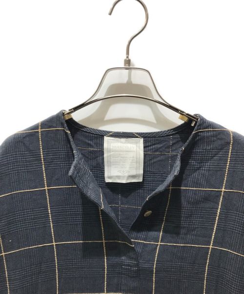 BEARDSLEY（ビアズリー）BEARDSLEY (ビアズリー) チェックワンピース グレー サイズ:Fの古着・服飾アイテム