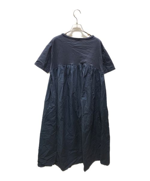 BEARDSLEY（ビアズリー）BEARDSLEY (ビアズリー) 切り替えギャザーワンピース ネイビー サイズ:FREEの古着・服飾アイテム