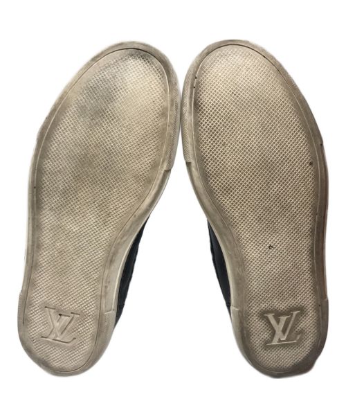 LOUIS VUITTON（ルイ ヴィトン）LOUIS VUITTON (ルイ ヴィトン) ジャガードウール ハイカットスニーカー ブラック×グレー サイズ:6 1/2の古着・服飾アイテム