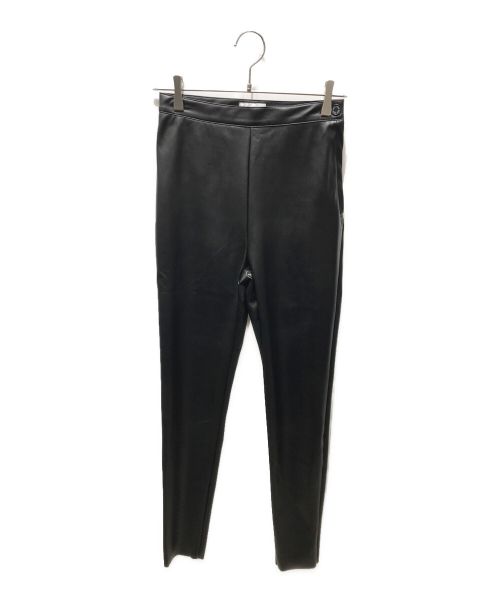 HYKE（ハイク）HYKE (ハイク) エコレザーパンツ　182-13146 ブラック サイズ:2の古着・服飾アイテム