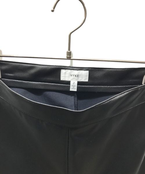 HYKE（ハイク）HYKE (ハイク) エコレザーパンツ　182-13146 ブラック サイズ:2の古着・服飾アイテム