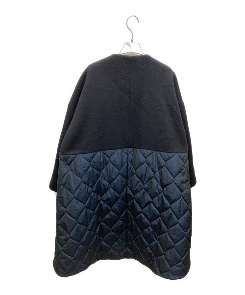 ENFOLD（エンフォルド）ENFOLD (エンフォルド) 圧縮ビーバーキルティングAラインコート ブラック サイズ:38の古着・服飾アイテム