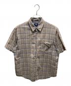 stussyステューシー）の古着「チェックシャツ　90s 紺タグ」｜ベージュ