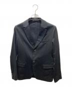 SOLIDOソリド）の古着「PENNELLO 度詰め鹿の子 2B ジャージー シングルテーラードジャケット　MSL19A473」｜ネイビー
