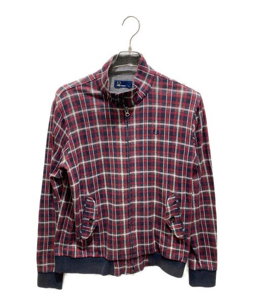 FRED PERRY（フレッドペリー）FRED PERRY (フレッドペリー) チェックスイングトップ レッド×ネイビー サイズ:Lの古着・服飾アイテム