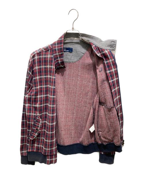 FRED PERRY（フレッドペリー）FRED PERRY (フレッドペリー) チェックスイングトップ レッド×ネイビー サイズ:Lの古着・服飾アイテム