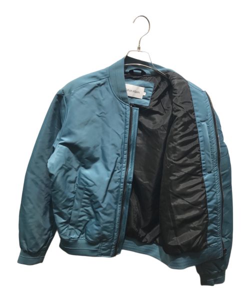 Calvin Klein（カルバンクライン）Calvin Klein (カルバンクライン) MA-1ジャケット　限定カラー ブルー サイズ:Sの古着・服飾アイテム