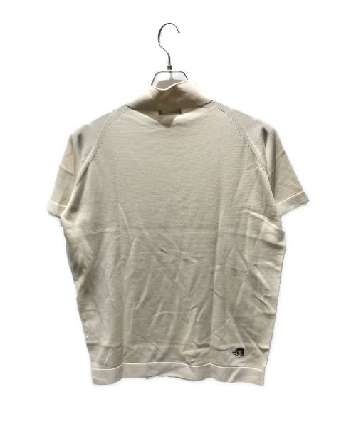 Culbhaus（クラブハウス）Culbhaus (クラブハウス) 半袖モックネックニット ベージュ サイズ:Mの古着・服飾アイテム