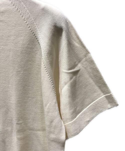 Culbhaus（クラブハウス）Culbhaus (クラブハウス) 半袖モックネックニット ベージュ サイズ:Mの古着・服飾アイテム