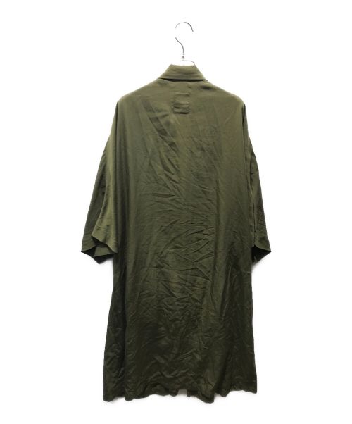 LIMI feu（リミフゥ）LIMI feu (リミフゥ) ドレープコート　LH-C08-204 カーキ サイズ:Sの古着・服飾アイテム