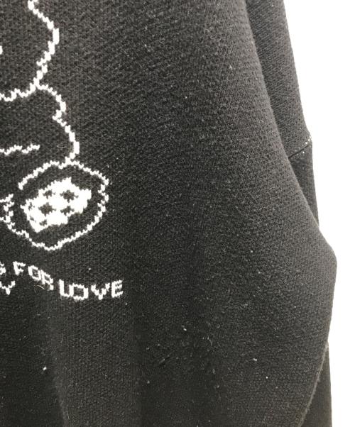 OY（オーワイ）OY (オーワイ) クルーネックニット ブラック サイズ:記載無しの為実寸参照の古着・服飾アイテム