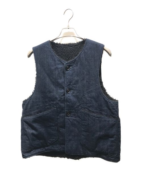 Engineered Garments（エンジニアドガーメンツ）Engineered Garments (エンジニアド ガーメンツ) リバーシブルボアデニムベスト インディゴ サイズ:Sの古着・服飾アイテム