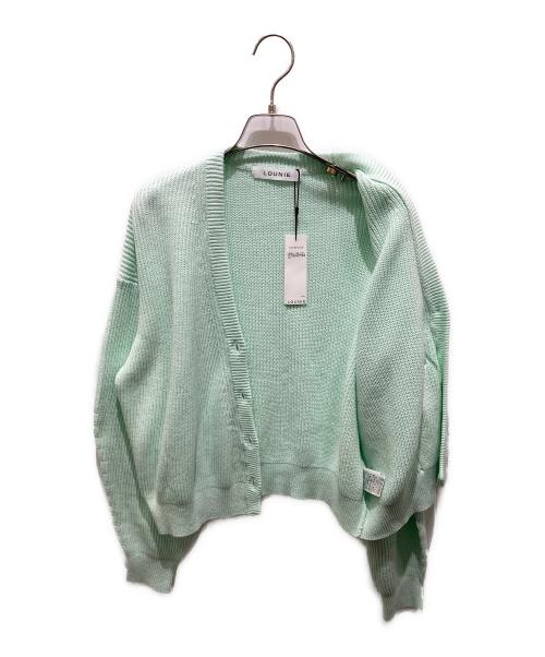LOUNIE（ルーニー）LOUNIE (ルーニー) カシュクールニットカーディガン グリーン サイズ:F 未使用品の古着・服飾アイテム