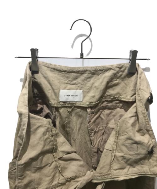 AEWEN MATOPH（イウエン マトフ）AEWEN MATOPH (イウエン マトフ) ハイウエストベルトパンツ ベージュ サイズ:36の古着・服飾アイテム