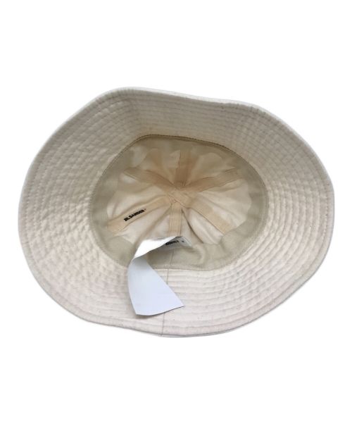 JIL SANDER+（ジルサンダープラス）JIL SANDER+ (ジルサンダープラス) コットンバケットハット　JPUS590911 MS241900 アイボリーの古着・服飾アイテム