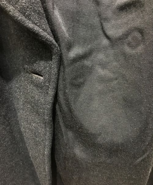 agnes b homme（アニエスベーオム）agnes b homme (アニエスベーオム) ベルテッドウールコート　 90s ブラック サイズ:1の古着・服飾アイテム