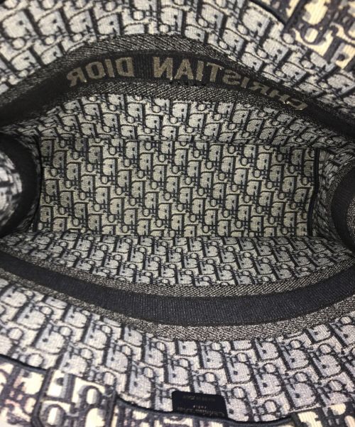 Christian Dior（クリスチャン ディオール）Christian Dior (クリスチャン ディオール) オブリーク ブックトート ラージ　50-MA-0221 ネイビーの古着・服飾アイテム