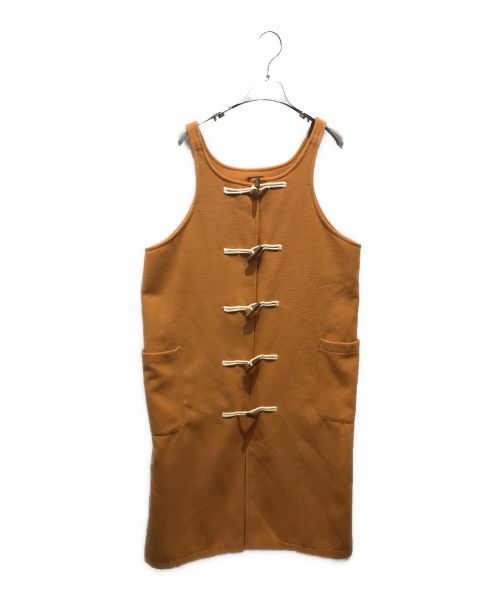 papier（パピエ）papier (パピエ) FREAK'S STORE (フリークスストア) Trois Dress Coat 3WAY コート オレンジ サイズ:Freeの古着・服飾アイテム