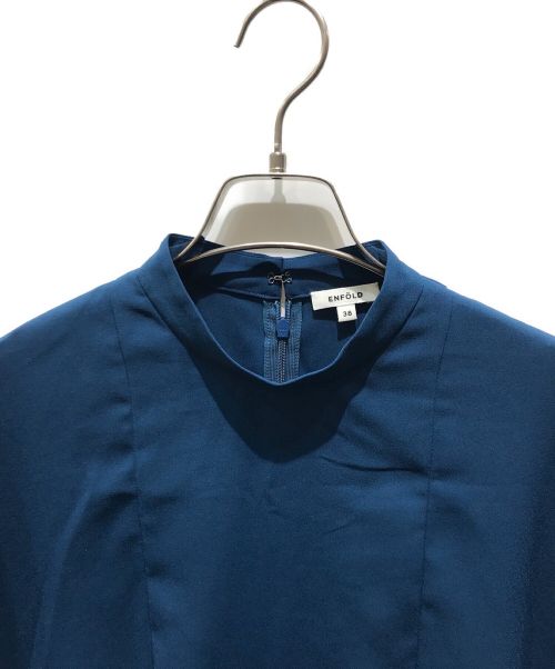 ENFOLD（エンフォルド）ENFOLD (エンフォルド) HEXAGON PULLOVER　300GA230-2150 ブルー サイズ:38の古着・服飾アイテム