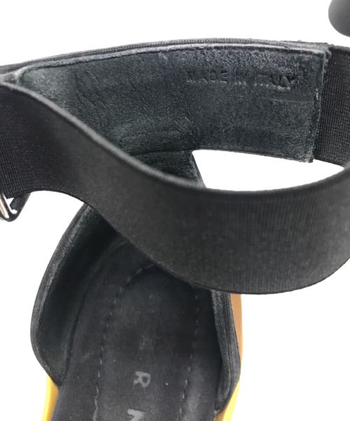 MARNI（マルニ）MARNI (マルニ) アンクルストラップサンダル ブラウン×イエロー サイズ:記載無しの為実寸参照の古着・服飾アイテム