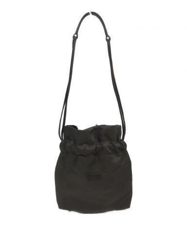 グッチ　プラスチックハンドル ハンドバッグ 黒 巾着 GUCCI グッチ GGキャンバス ミニバッグ 巾着 ポーチ ハンドバッグ