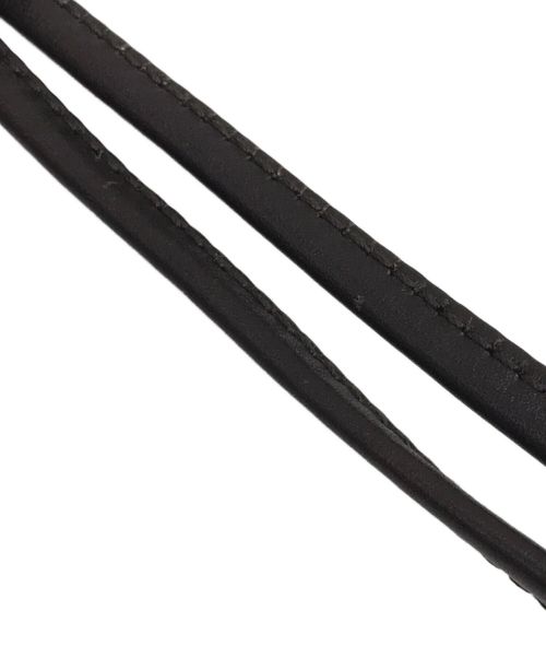 GUCCI（グッチ）GUCCI (グッチ) ナイロンレザー巾着バッグ　001 8378　3754 ブラウンの古着・服飾アイテム