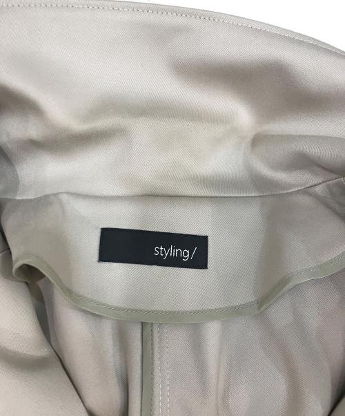 styling/（スタイリング）styling/ (スタイリング) ギャザーベルトトレンチコート　16WFC211081 ベージュの古着・服飾アイテム