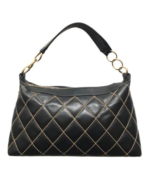 CHANEL（シャネル）CHANEL (シャネル) ワイルドステッチワンショルダーバッグ　8261611 ブラックの古着・服飾アイテム