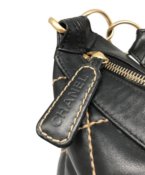 CHANEL（シャネル）CHANEL (シャネル) ワイルドステッチワンショルダーバッグ　8261611 ブラックの古着・服飾アイテム