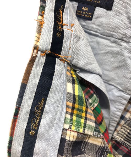 BROOKS BROTHERS（ブルックスブラザーズ）BROOKS BROTHERS (ブルックスブラザーズ) パッチワークチェックハーフパンツ マルチカラー サイズ:40Rの古着・服飾アイテム