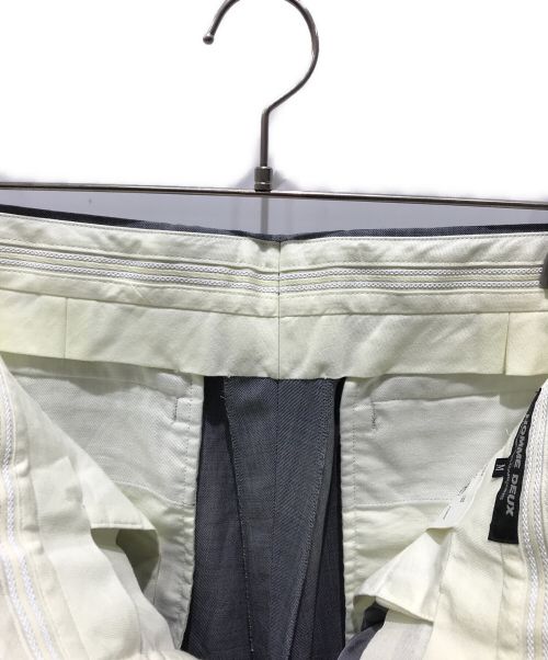 COMME des GARCONS HOMME DEUX（コムデギャルソン オム ドゥ）COMME des GARCONS HOMME DEUX (コムデギャルソン オム ドゥ) タックテーパードスラックス　DG-P002　AD2020 グレー サイズ:Mの古着・服飾アイテム