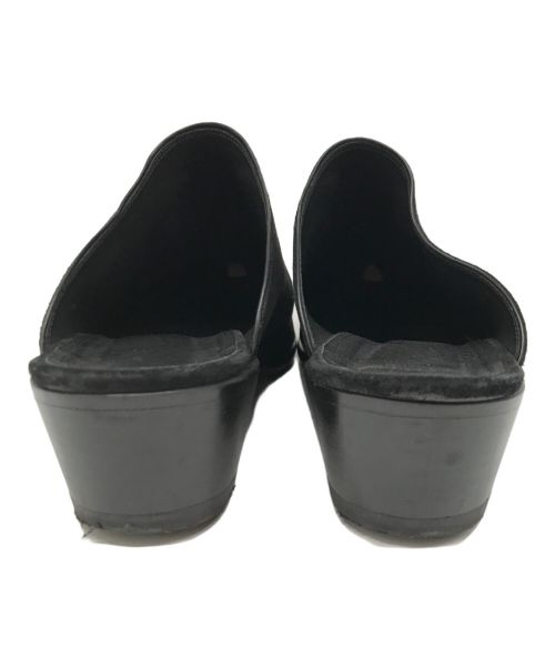 Needles（ニードルズ）Needles (ニードルズ) HEELED PAPILLON STITCHED MULE ブラック サイズ:43の古着・服飾アイテム