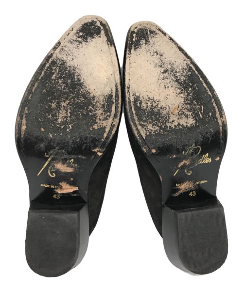 Needles（ニードルズ）Needles (ニードルズ) HEELED PAPILLON STITCHED MULE ブラック サイズ:43の古着・服飾アイテム
