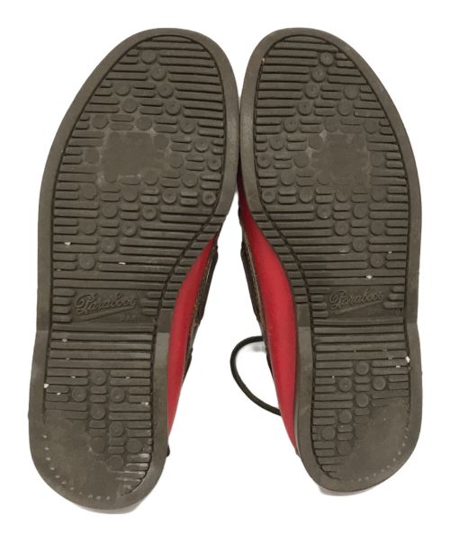 PARABOOT（パラブーツ）PARABOOT (パラブーツ) モカシンシューズ レッド サイズ:5 1/2の古着・服飾アイテム