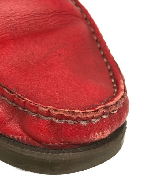 PARABOOT（パラブーツ）PARABOOT (パラブーツ) モカシンシューズ レッド サイズ:5 1/2の古着・服飾アイテム