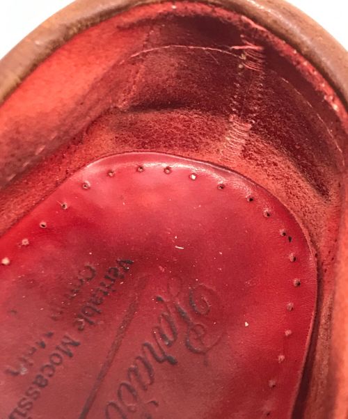 PARABOOT（パラブーツ）PARABOOT (パラブーツ) モカシンシューズ レッド サイズ:5 1/2の古着・服飾アイテム