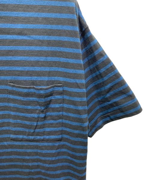 RHC Ron Herman（アールエイチシー ロンハーマン）RHC Ron Herman (アールエイチシー ロンハーマン) ボーダーTシャツ ブラック×ブルー サイズ:Sの古着・服飾アイテム