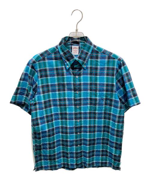 BROOKS BROTHERS（ブルックスブラザーズ）BROOKS BROTHERS (ブルックスブラザーズ) 半袖シャツ ブルー サイズ:Mの古着・服飾アイテム