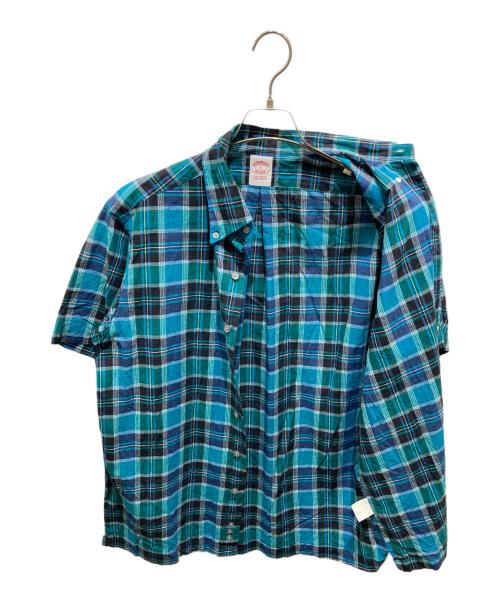 BROOKS BROTHERS（ブルックスブラザーズ）BROOKS BROTHERS (ブルックスブラザーズ) 半袖シャツ ブルー サイズ:Mの古着・服飾アイテム