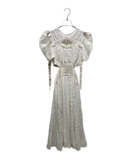 Snidel（スナイデル）Snidel (スナイデル) スイッチングデコルテオープンワンピ　SWFO231087 ホワイトの古着・服飾アイテム