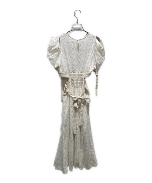 Snidel（スナイデル）Snidel (スナイデル) スイッチングデコルテオープンワンピ　SWFO231087 ホワイトの古着・服飾アイテム