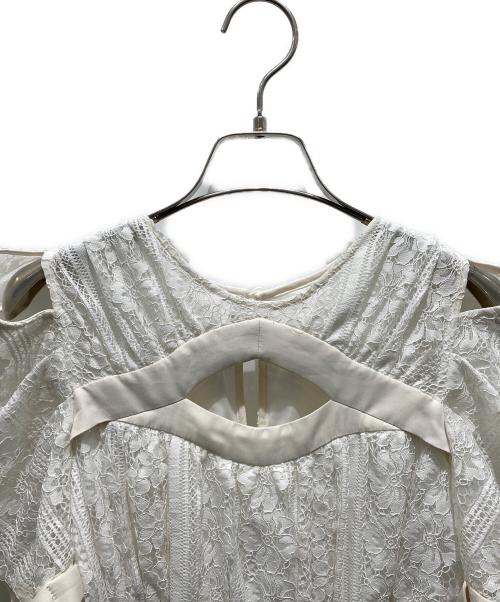 Snidel（スナイデル）Snidel (スナイデル) スイッチングデコルテオープンワンピ　SWFO231087 ホワイトの古着・服飾アイテム