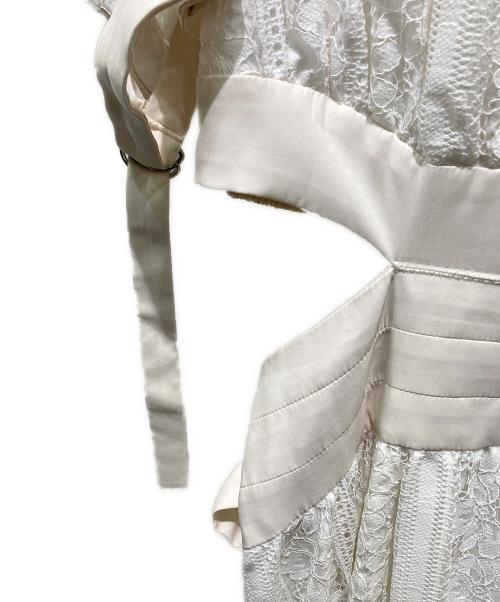 Snidel（スナイデル）Snidel (スナイデル) スイッチングデコルテオープンワンピ　SWFO231087 ホワイトの古着・服飾アイテム