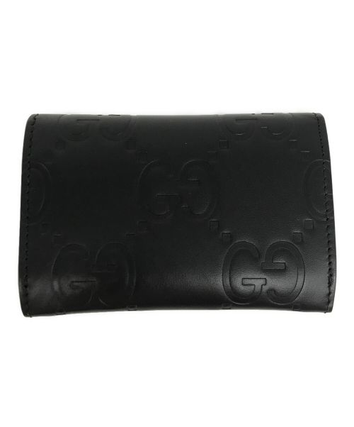GUCCI（グッチ）GUCCI (グッチ) GGカードケース　772792　2067 ブラックの古着・服飾アイテム
