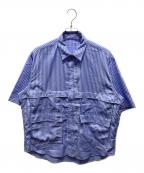 WETTEMPTウィテンプト）の古着「ストライプシャツ」｜ブルー