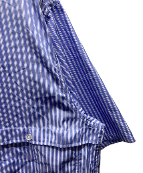 WETTEMPT（ウィテンプト）WETTEMPT (ウィテンプト) ストライプシャツ ブルー サイズ:Lの古着・服飾アイテム